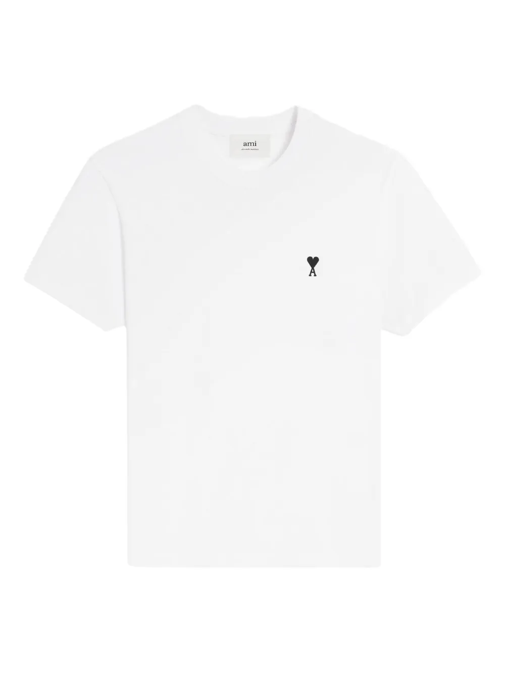 AMI Paris heart-embroidered cotton T-shirt | White | Image 1