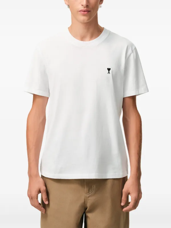 AMI Paris Ami De Coeur T-shirt | White | FARFETCH NZ
