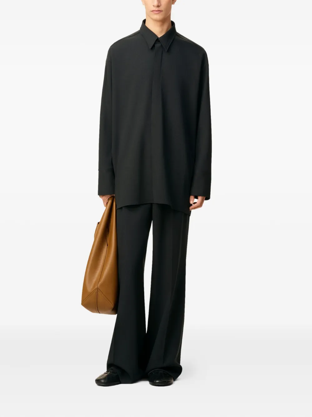 AMI Paris Straight overhemd - Zwart
