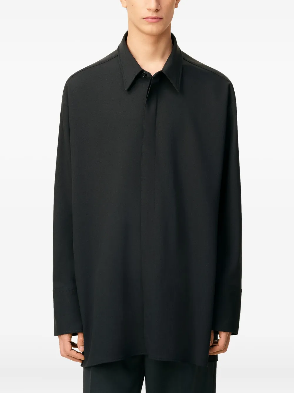 AMI Paris Straight overhemd Zwart