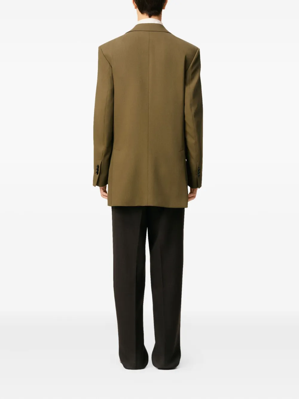 AMI Paris single-breasted wool jacket Groen