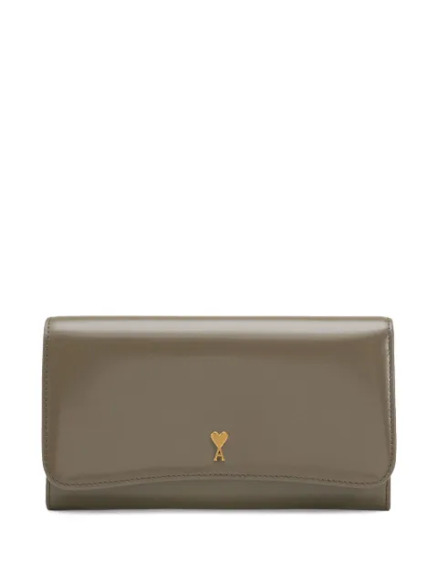 AMI Paris Paris Paris Continental leather wallet