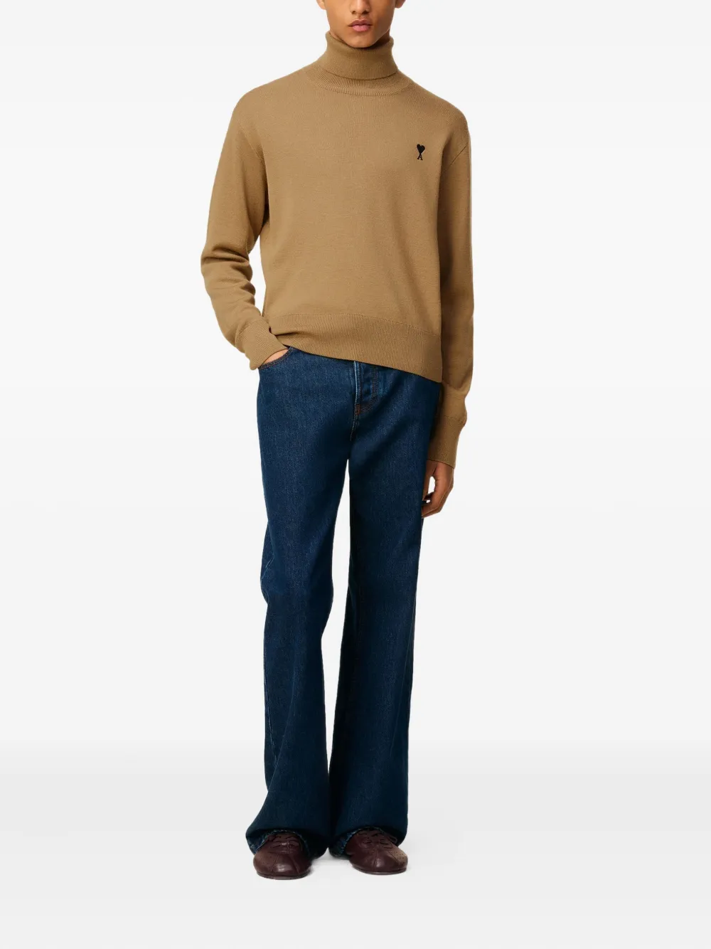 AMI Paris Ami-De-Coeur roll-neck sweater | Knitted Sweaters | Image 2