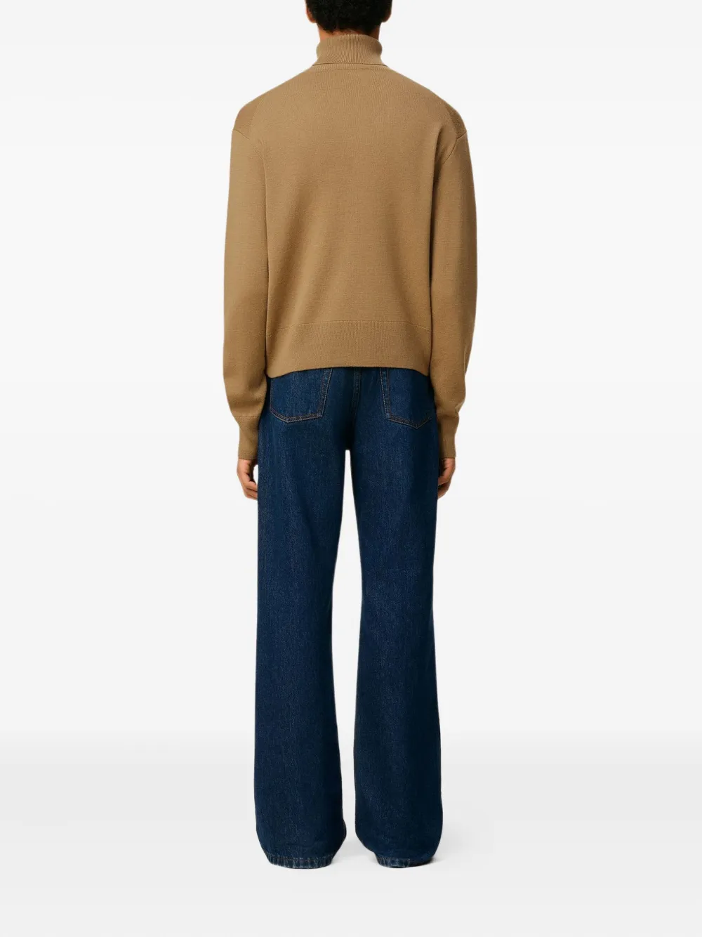 AMI Paris Ami-De-Coeur roll-neck sweater Bruin