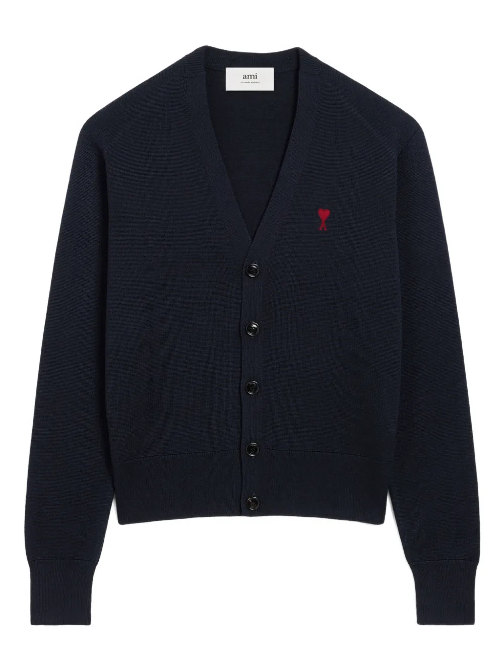 AMI Paris Ami De Coeur wool cardigan | Blue | Image 1