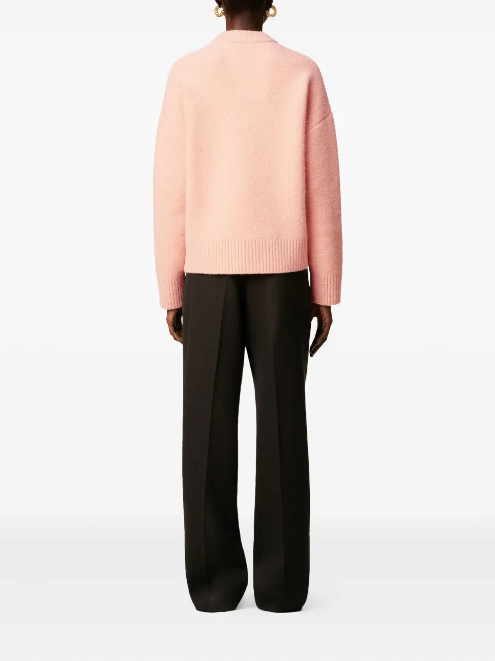 AMI Paris Sweater met logo Roze