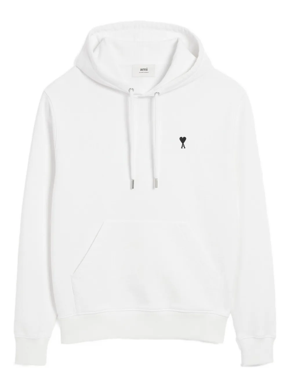 AMI Paris Ami De Coeur katoenen hoodie Wit