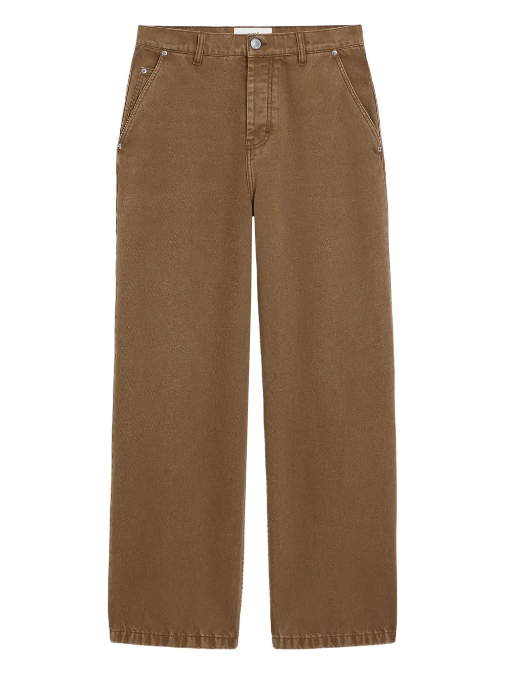 AMI Paris cotton large-fit jeans | Brown | Image 1