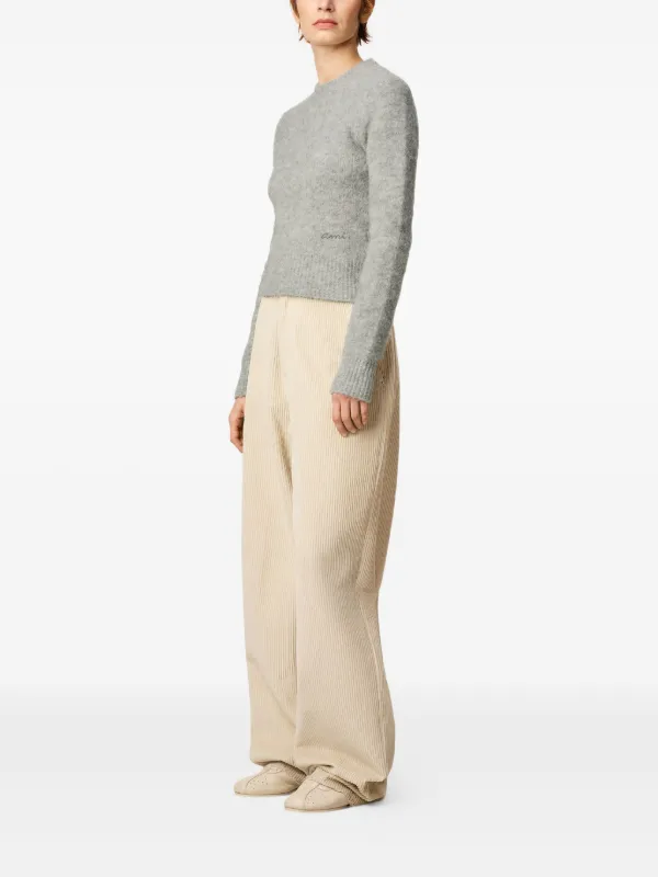 AMI Paris Ami クルーネック セーター | グレー | FARFETCH JP