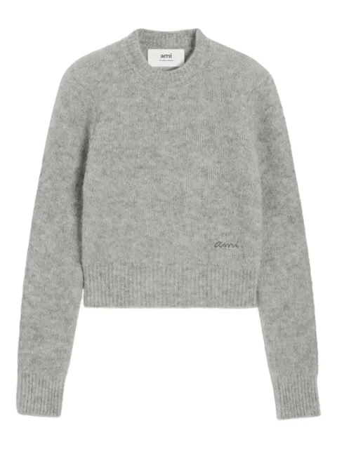 AMI Paris logo-embroidered sweater