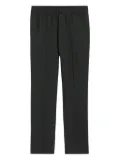 AMI Paris elasticated-waist straight-leg trousers - Black