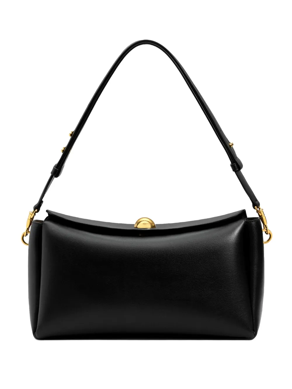 AMI Paris medium Carrousel magnetic-closure smooth leather bag | Black | Image 1