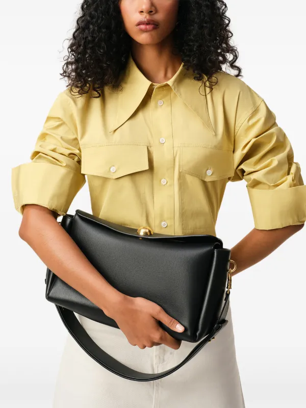AMI Paris Medium Carrousel Shoulder Bag | Black | FARFETCH