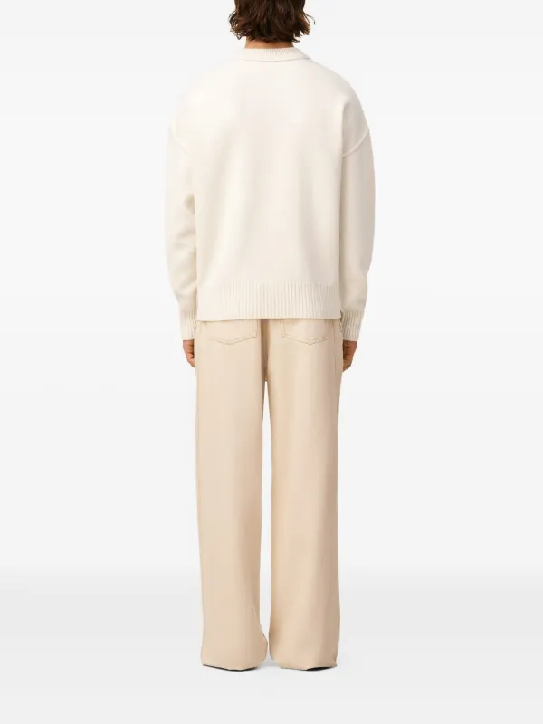 DG logo-embroidered silk shirt