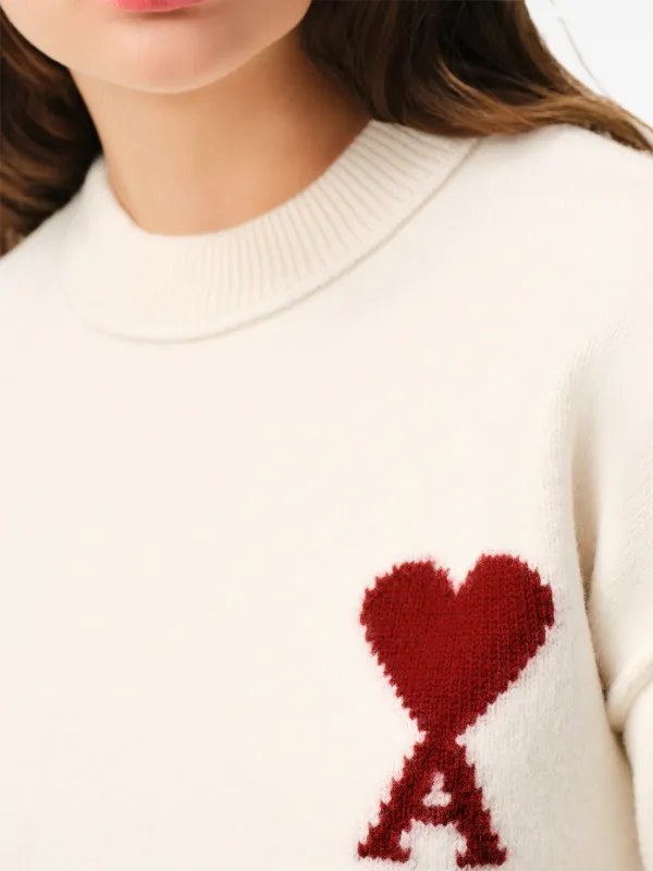 AMI Paris Ami De Coeur クルーネックセーター | ニュートラル