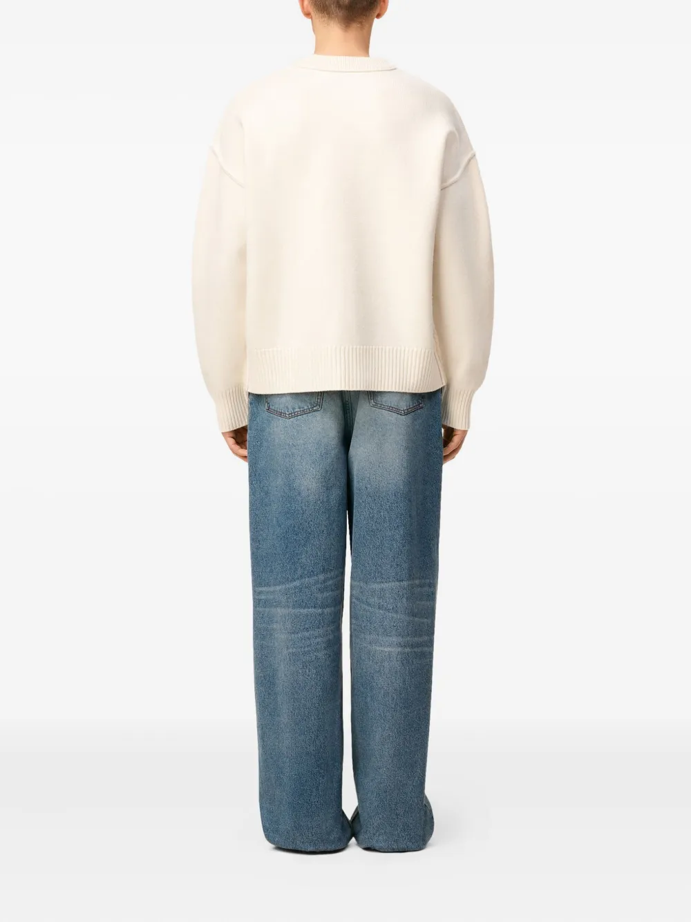 AMI Paris Ami de Coeur sweater Beige