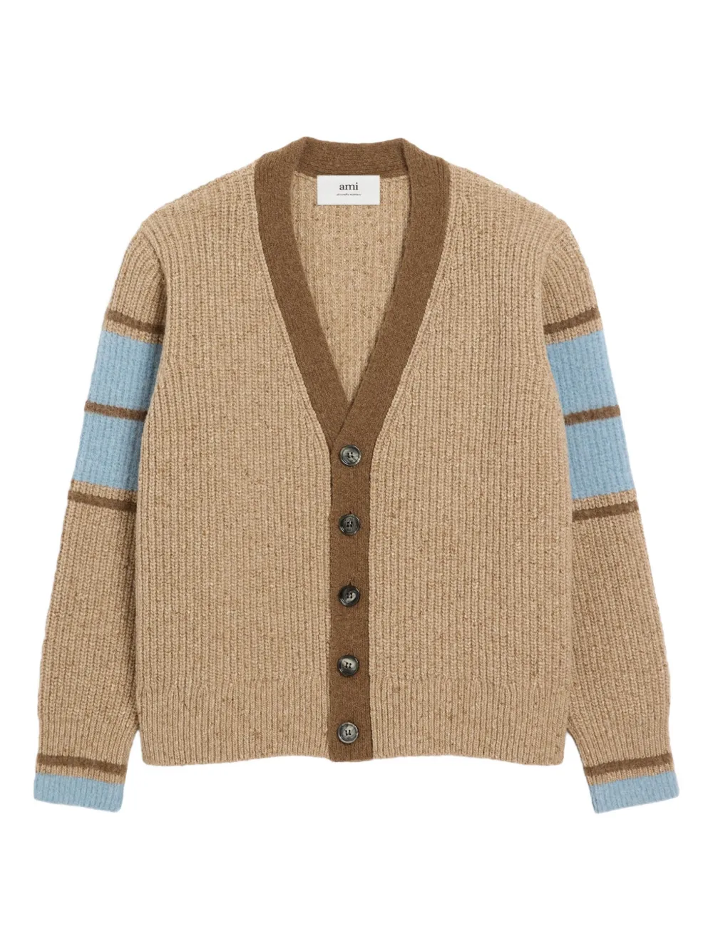 AMI Paris College wool cardigan | Brown | Image 1