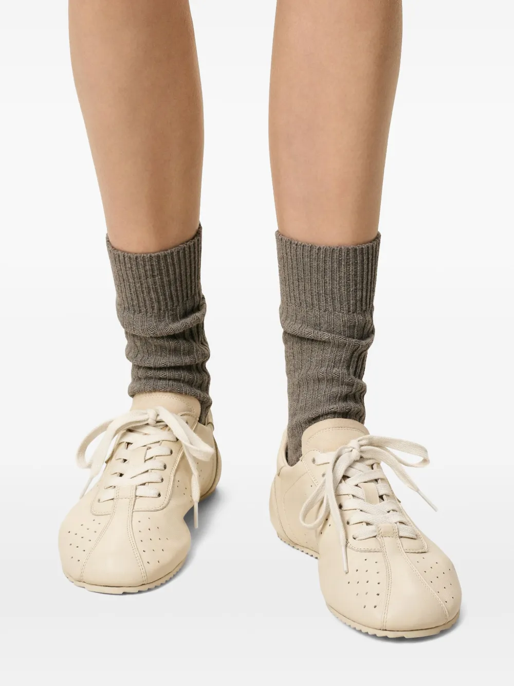 AMI Paris Step Leather low-top Sneakers | Neutrals | FARFETCH