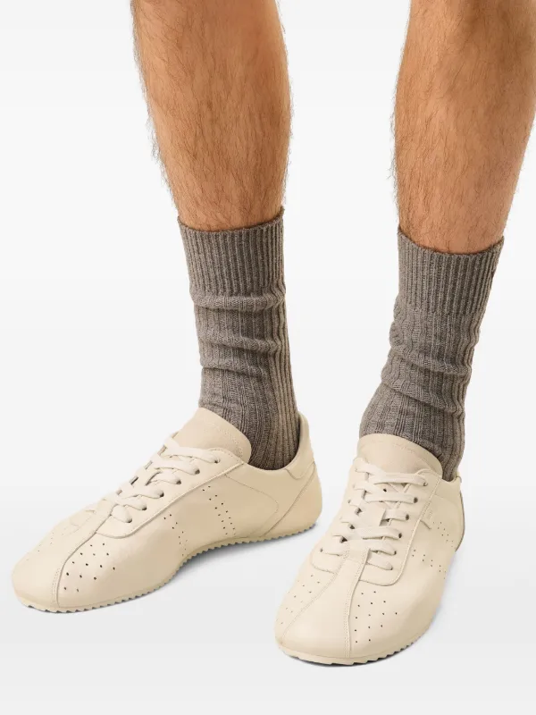 AMI Paris Step Leather low-top Sneakers | Neutrals | FARFETCH