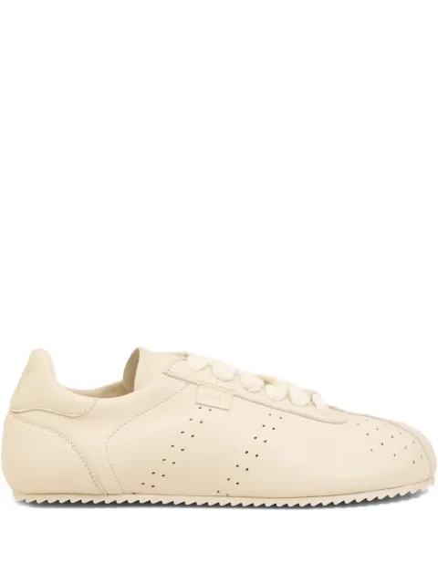 AMI Paris perforated leather lace-up sneakers