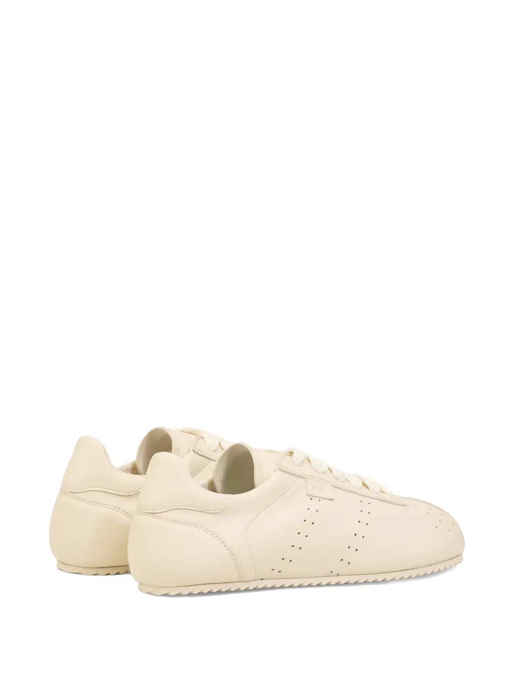  Ami Paris Soft Leather Low-top Sneakers - Neutrals 