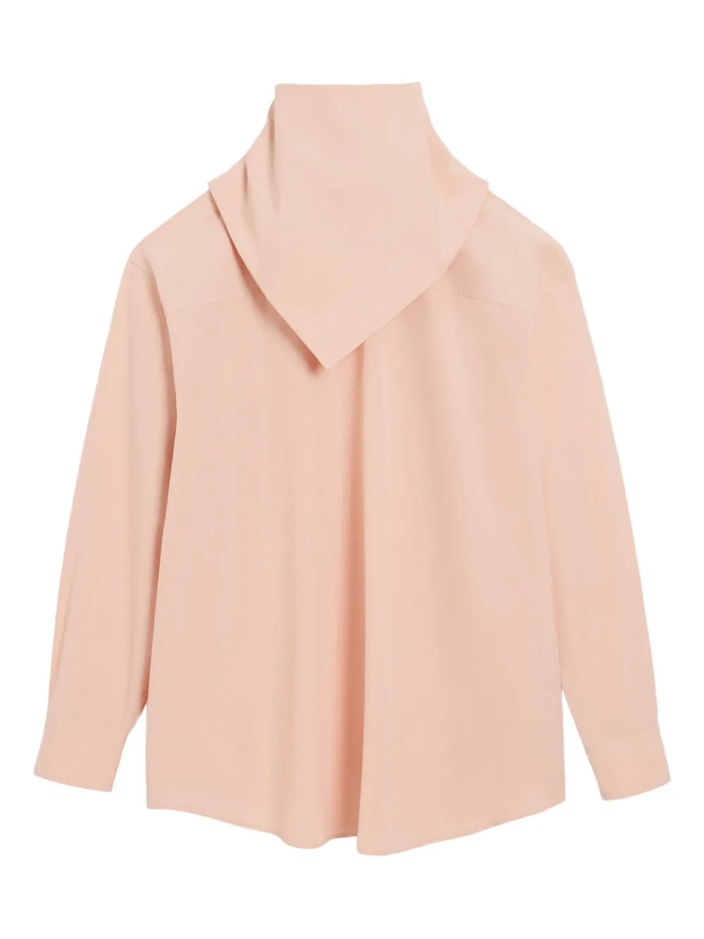 bandana-collar cotton blouse