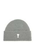 AMI Paris Ami de Coeur ribbed beanie - Grey