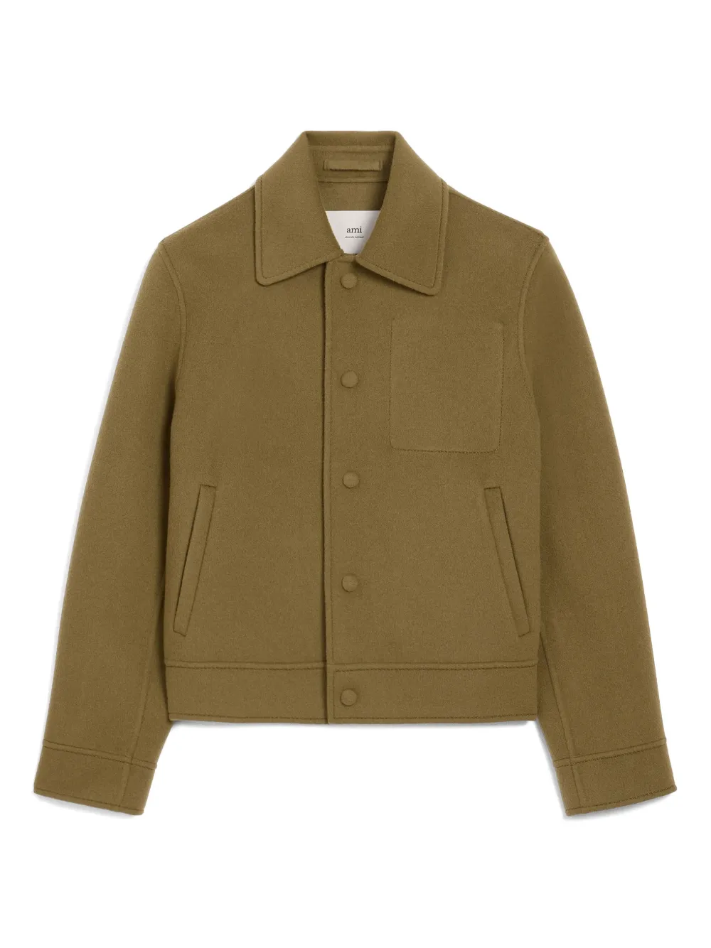 AMI Paris Giacca squadrata in lana - Marrone