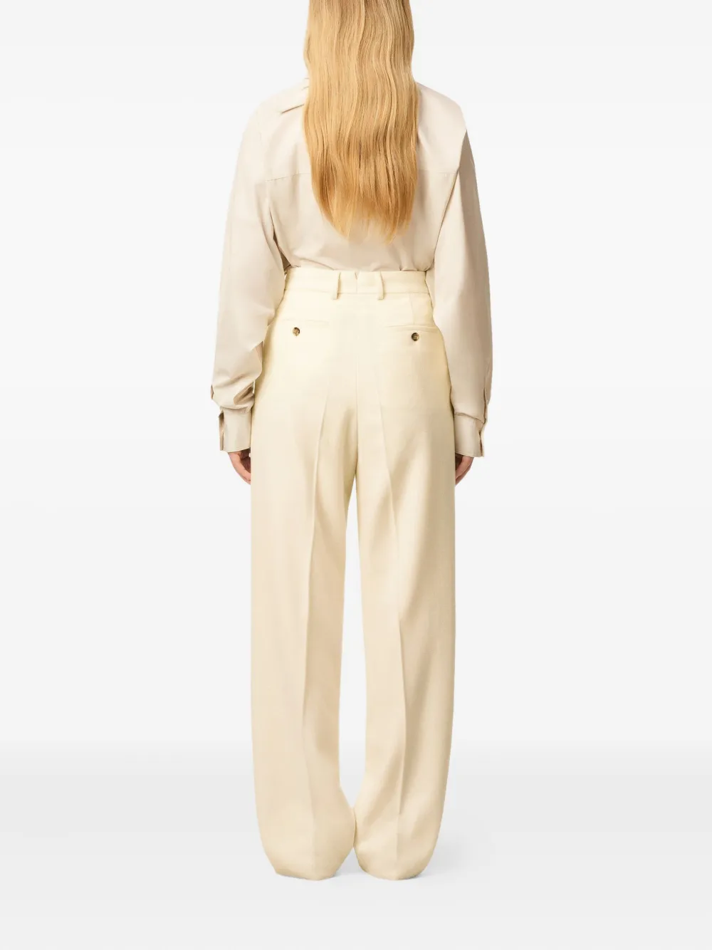 AMI Paris Wollen pantalon Beige