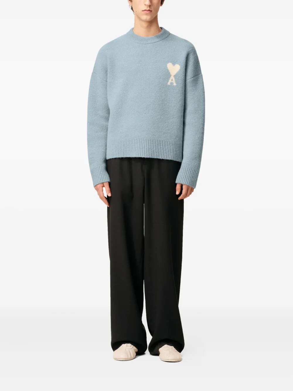 AMI Paris Ami de Coeur sweater Blauw