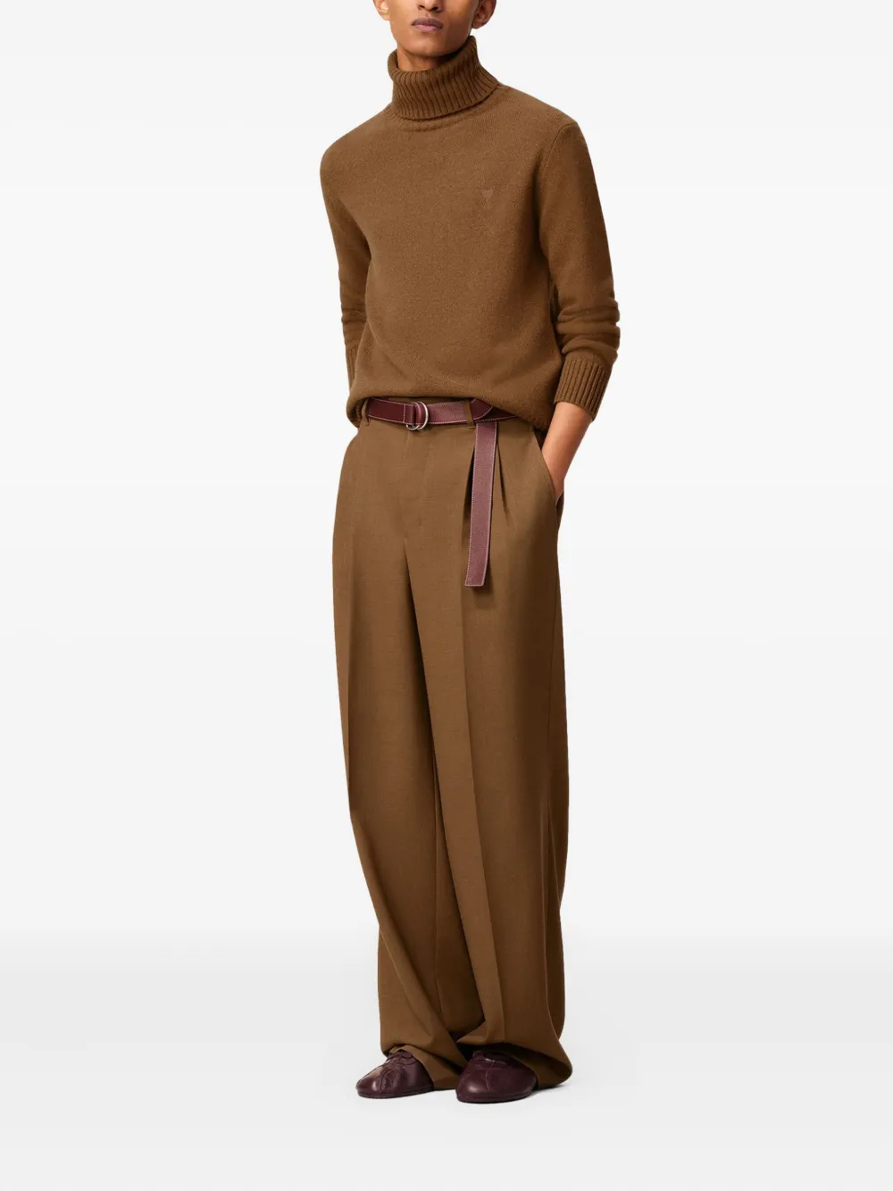 AMI Paris Ami-De-Coeur roll-neck sweater | Knitted Sweaters | Image 2