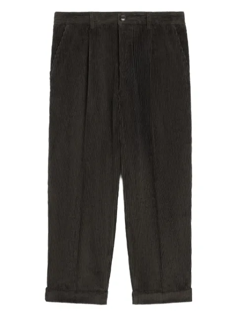 AMI Paris pleated cuffed trousers
