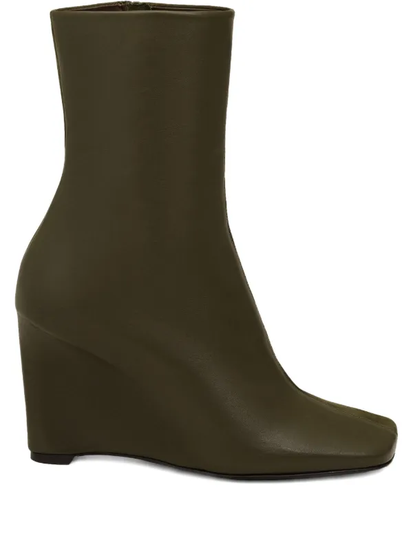 Ami Paris 90mm Two-tone Ankle Boots in Brown