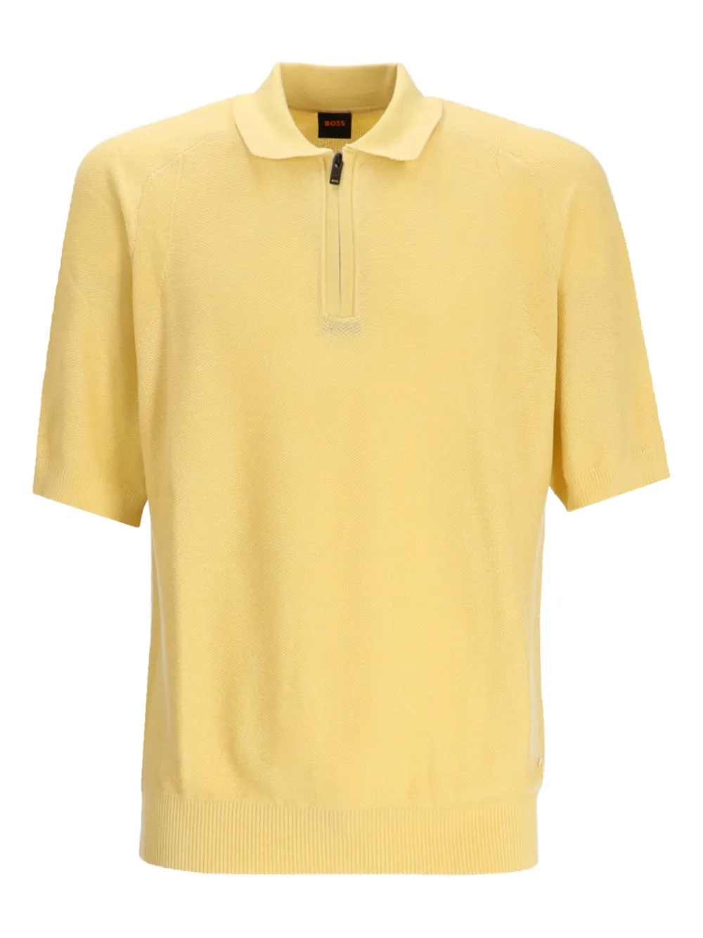 BOSS Poloshirt met korte mouwen Geel
