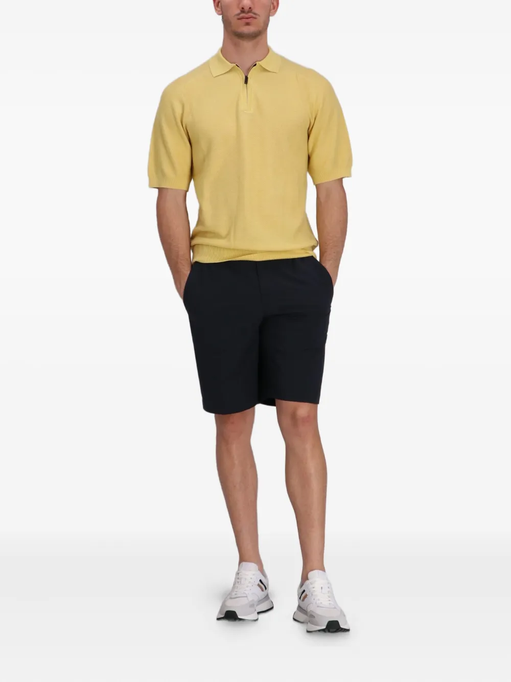 BOSS Poloshirt met korte mouwen - Geel