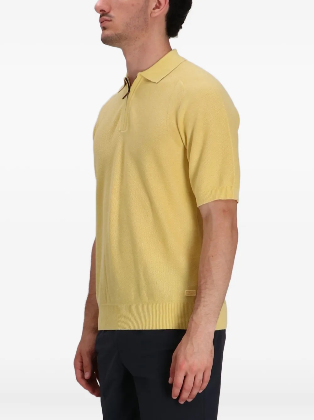 BOSS Poloshirt met korte mouwen Geel