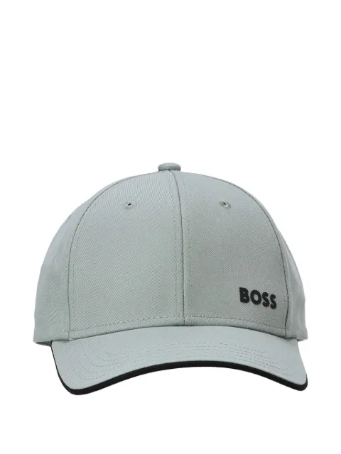 BOSS logo-embossed cap