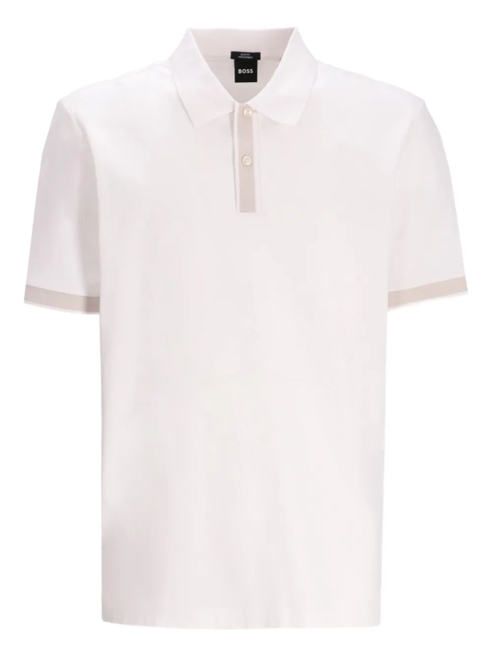 BOSS Katoenen poloshirt Wit