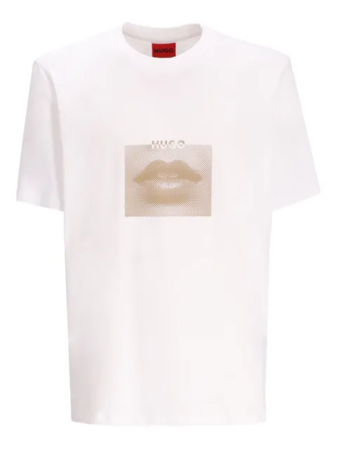 HUGO lips-print T-shirt