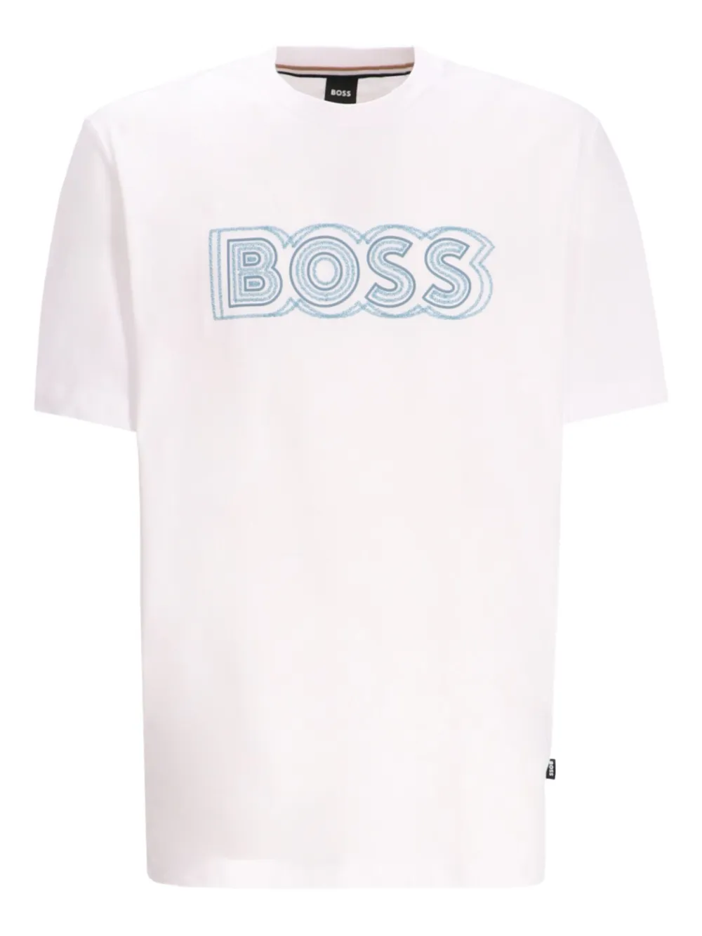 BOSS T-shirt met logoprint Wit