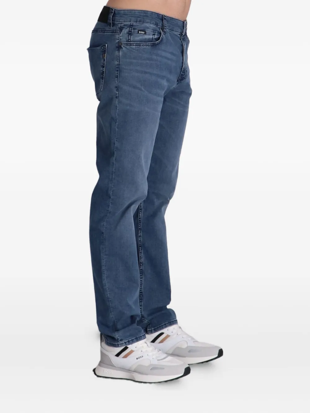 BOSS Straight jeans Blauw