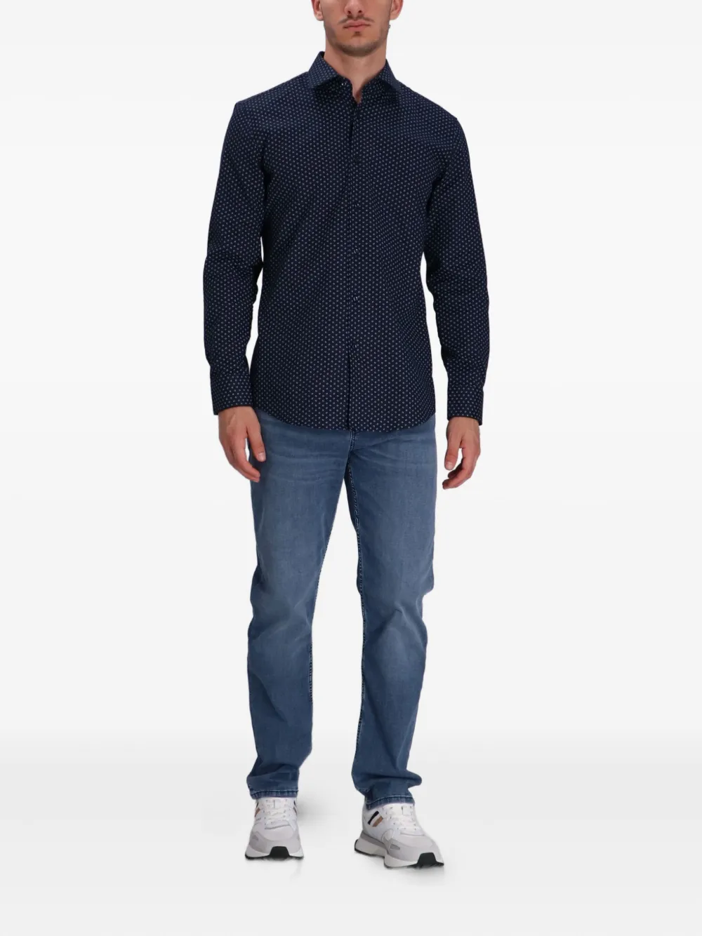 BOSS Straight jeans - Blauw