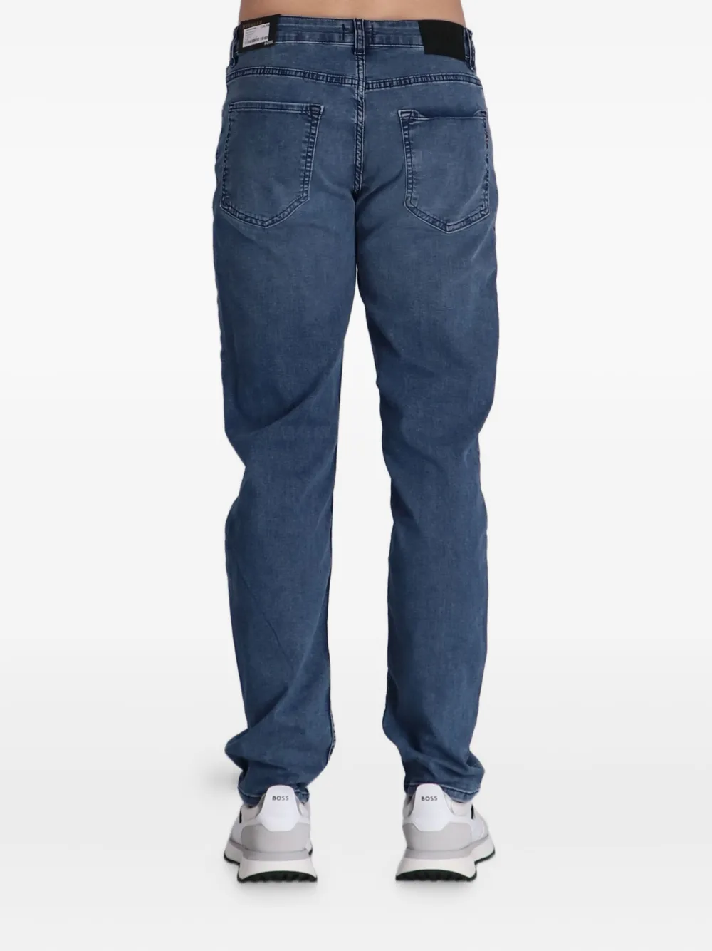 BOSS Straight jeans Blauw