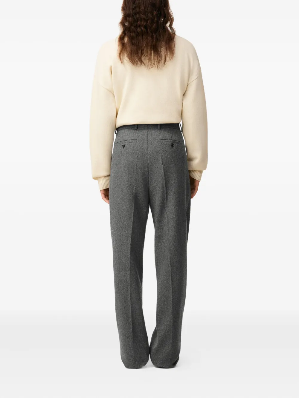 AMI Paris Geplooide pantalon Grijs