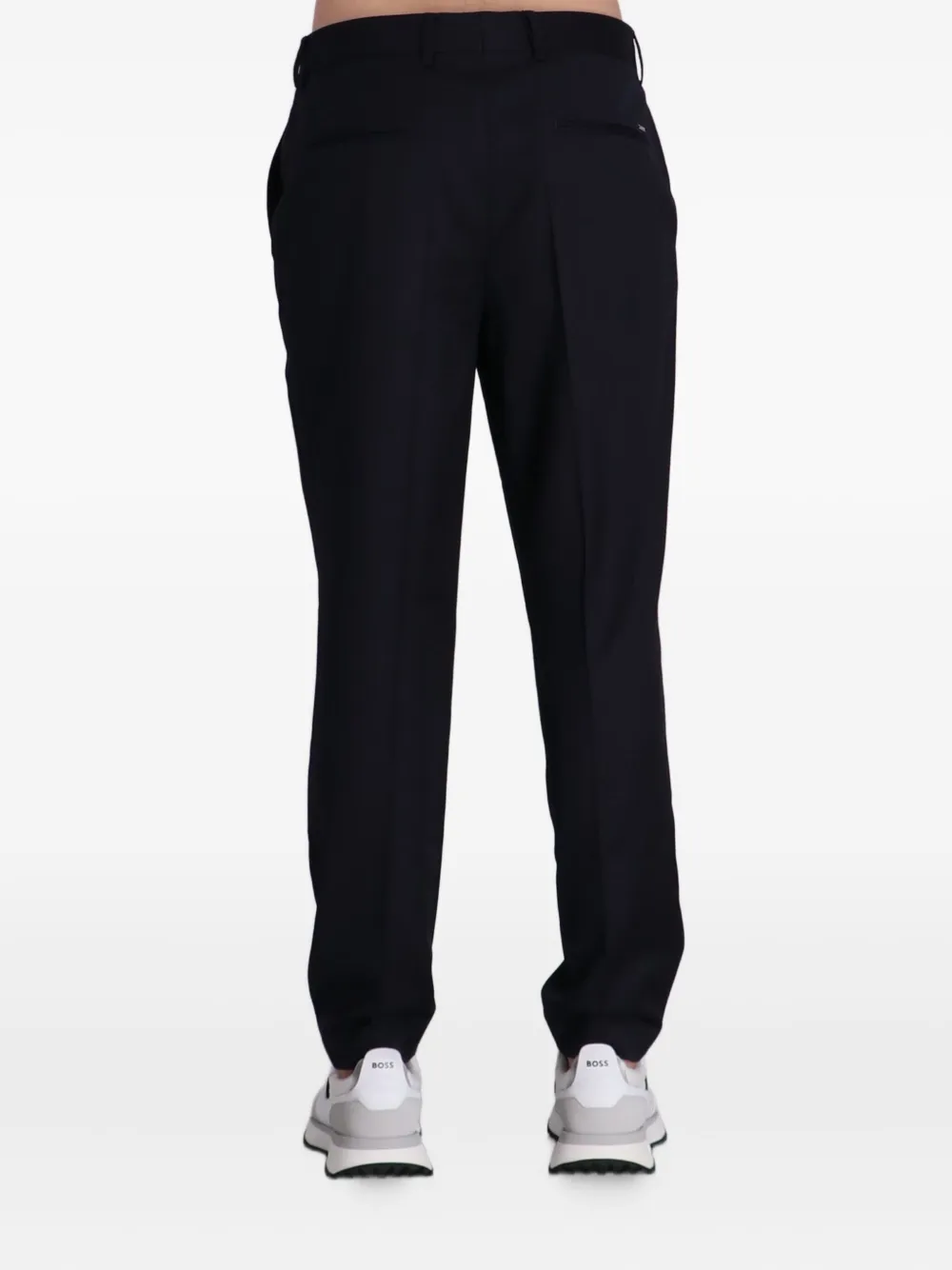 BOSS Broek met toelopende pijpen Zwart