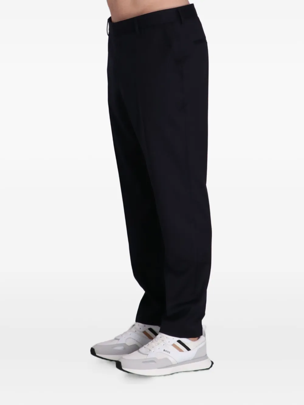 BOSS Broek met toelopende pijpen Zwart