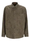 BOSS printed button-up shirt - Green