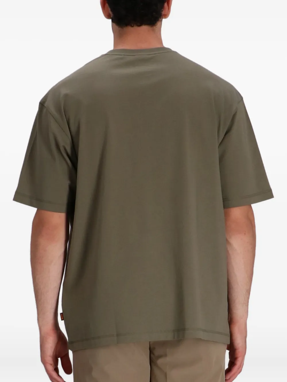 BOSS T-shirt met grafische print Groen