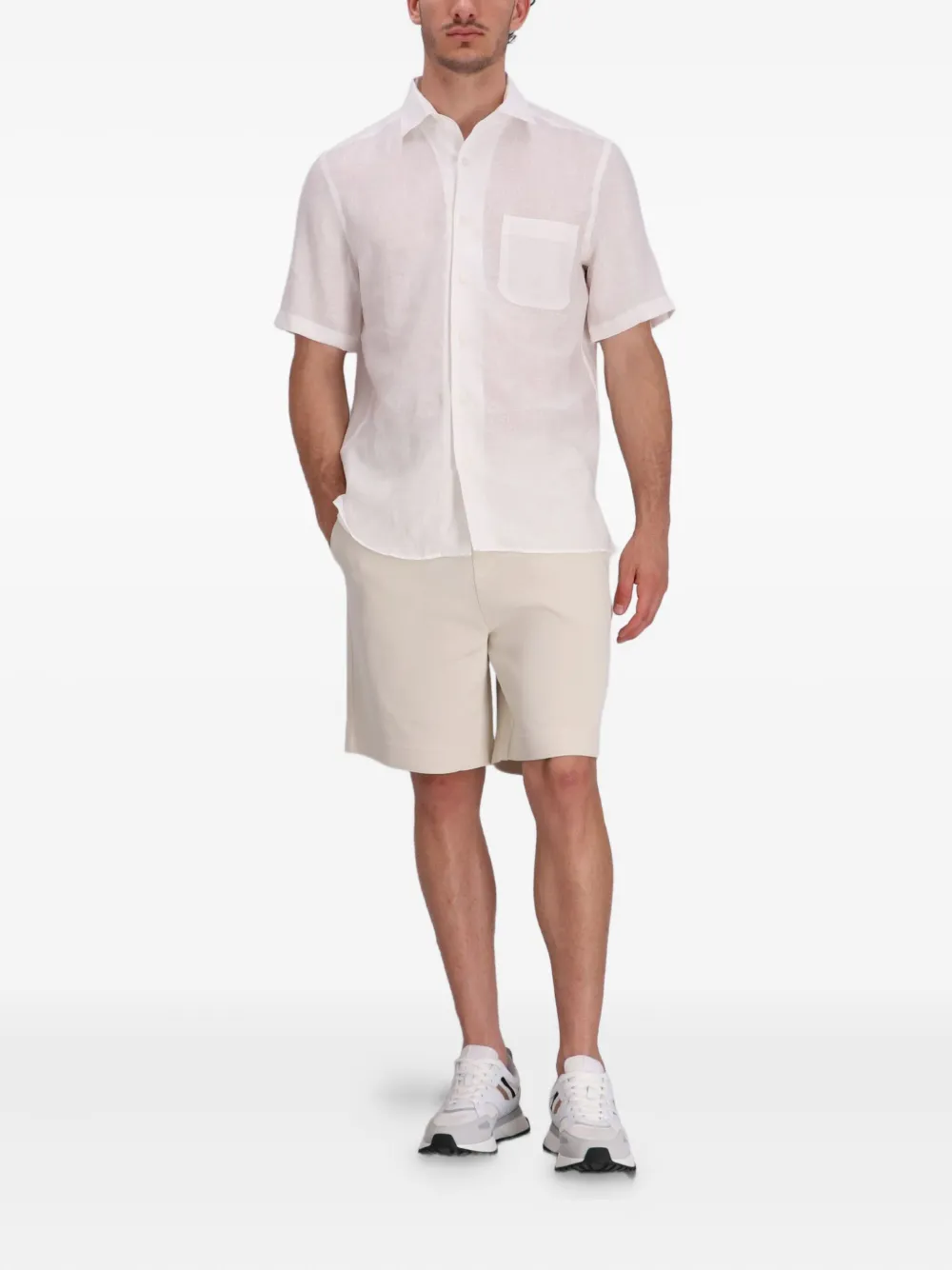 BOSS Overhemd met korte mouwen - Wit