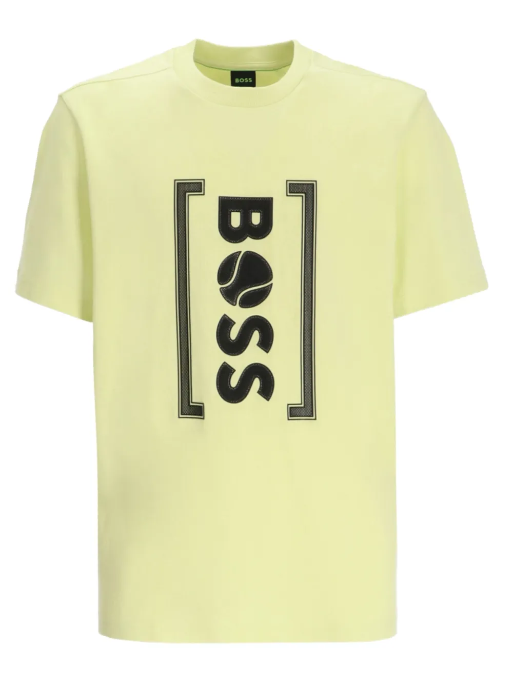 BOSS T-shirt met logoprint Groen